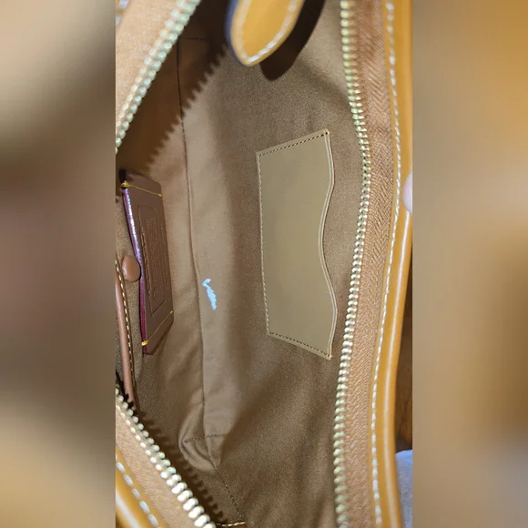 Coach Hamptons Hobo Bag In Crystal Signature Jacquard - Picture 6 of 6